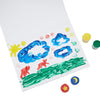 Bright Creations juego de pintura para dedos para manualidades infantiles con bloc de papel y sellos