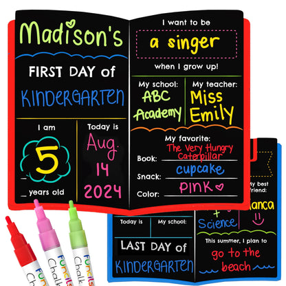 Letrero del primer día de escuela