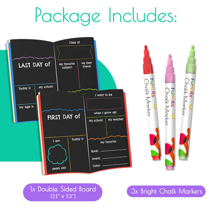 Letrero del primer día de escuela