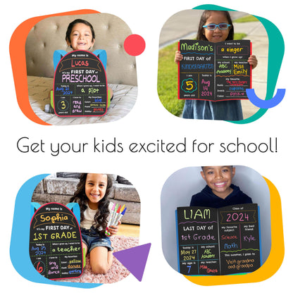 Letrero del primer día de escuela