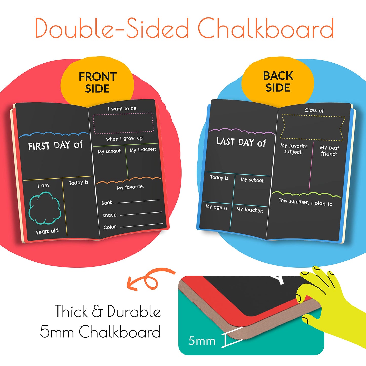 Letrero del primer día de escuela