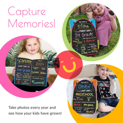 Letrero del primer día de escuela