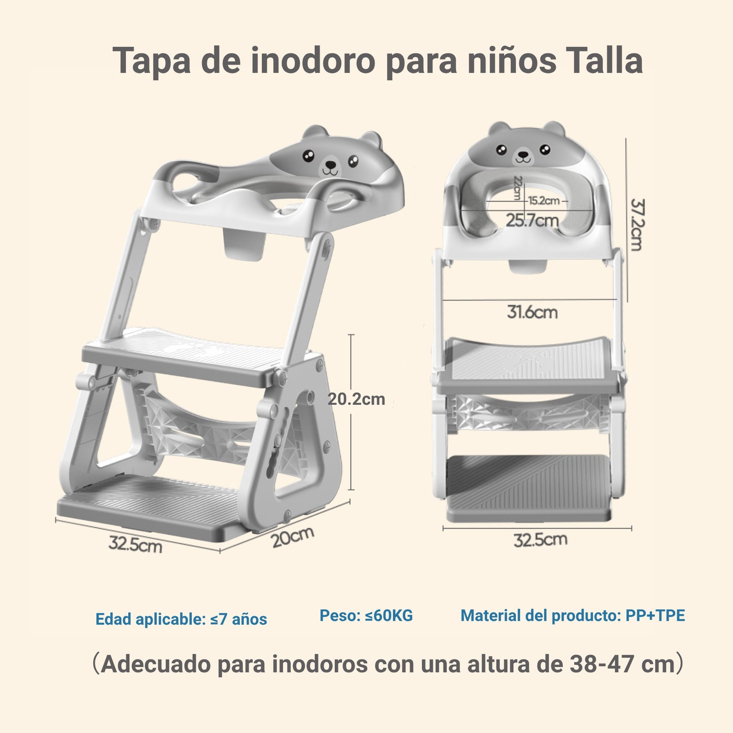 Baño Asiento Entrenador Infantil Para Niños Con Escaleras
