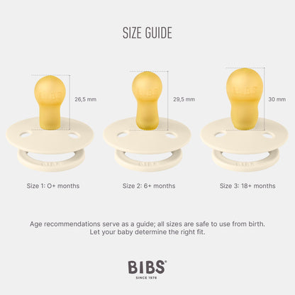 BIBS- Paq. de 2 chupetes de la colección Colour para bebés, 18 meses