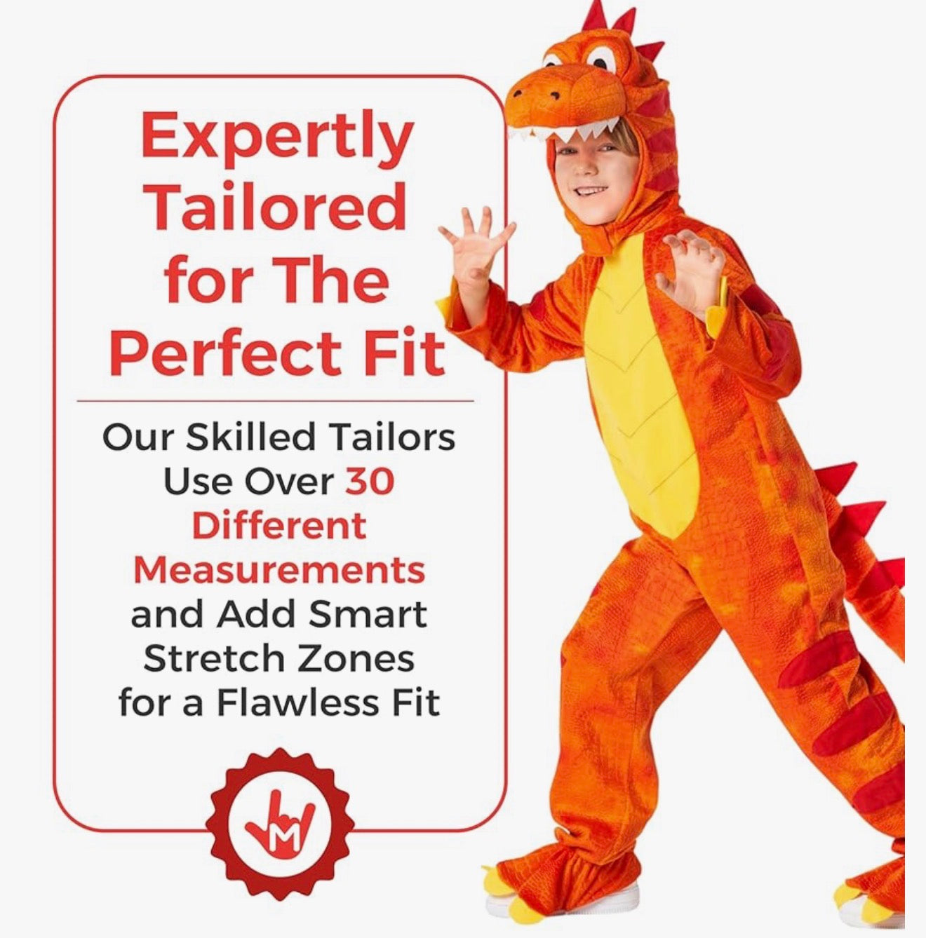 Morph - Disfraz de dinosaurio naranja para niños, 5-7 años