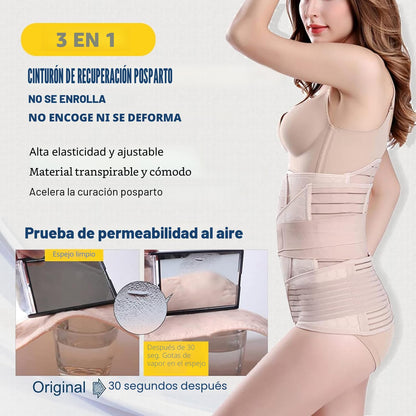 ChongErfei Faja modeladora de recuperación de posparto 3 en 1 para abdomen, talla L