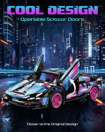 Sosuy Juegos de ladrillos de construcción modelo de coche deportivo
