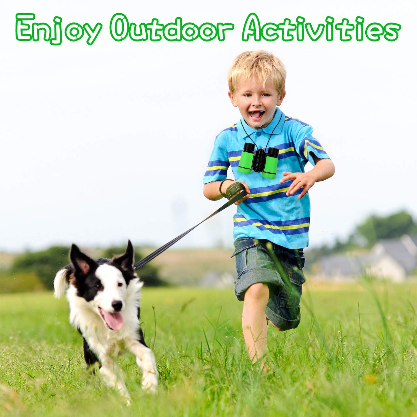 Binoculares de juguete a prueba de golpes, para niños de 3 a 12 años de edad