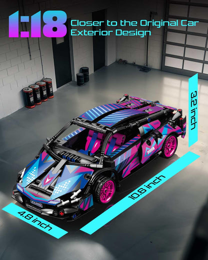 Sosuy Juegos de ladrillos de construcción modelo de coche deportivo