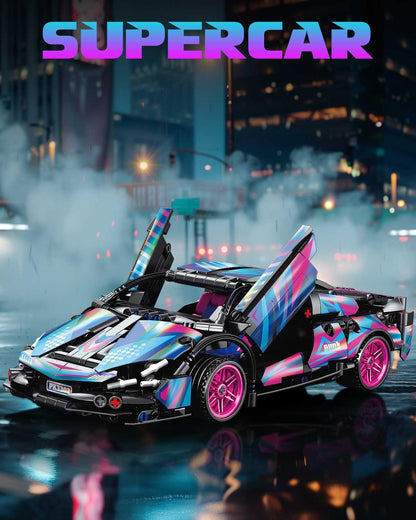 Sosuy Juegos de ladrillos de construcción modelo de coche deportivo