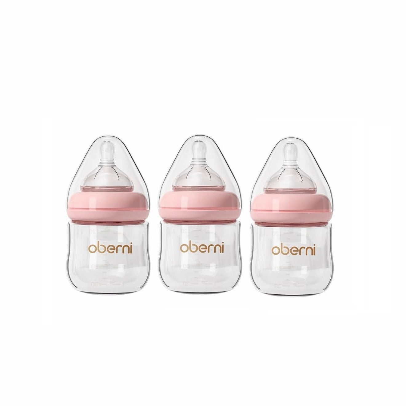 Oberni biberones de cristal, biberón anticólico para lactancia materna con respuesta natural