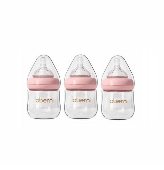 Oberni biberones de cristal, biberón anticólico para lactancia materna con respuesta natural