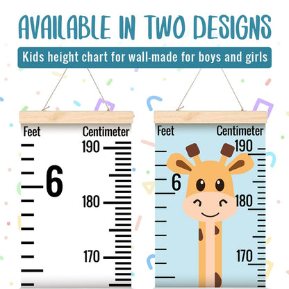 Tabla de crecimiento para niños para pared