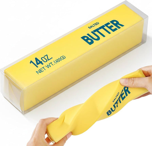 Juguete suave y elástico para apretar con mantequilla