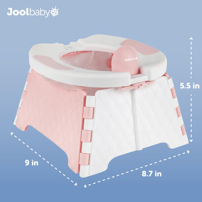 Jool Baby Silla portátil de entrenamiento para ir al baño con bolsa de viaje y 30 forros