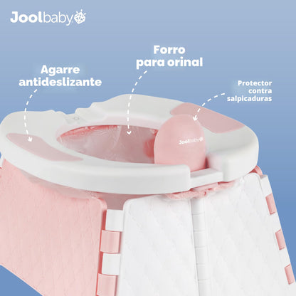 Jool Baby Silla portátil de entrenamiento para ir al baño con bolsa de viaje y 30 forros