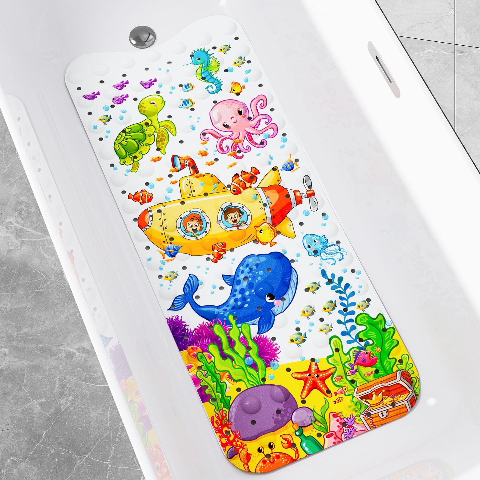 Alfombrilla de baño para bebé Wimaha para bañera, 40 x 16