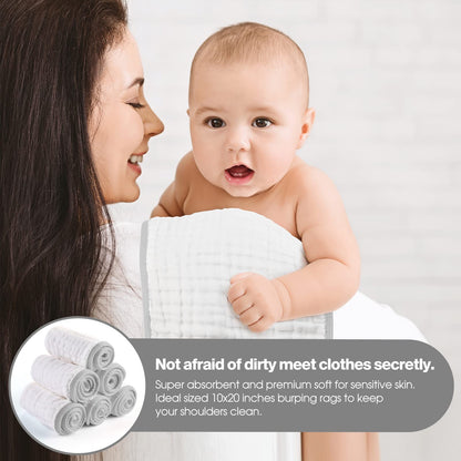 MUKIN Paños de muselina para bebés, paños de algodón ultra suaves