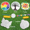 Weilim Paint Your Own Stepping Stones Paquete de 5 para niños