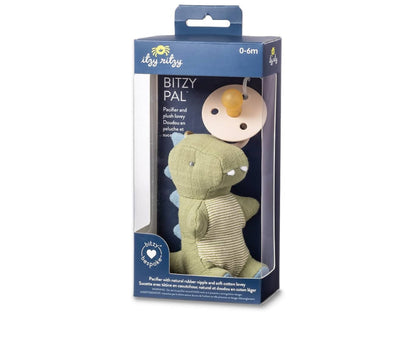 Itzy Ritzy Bitzy Pal - Incluye chupete con pezón de goma natural y algodón suave