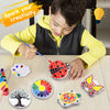 Weilim Paint Your Own Stepping Stones Paquete de 5 para niños