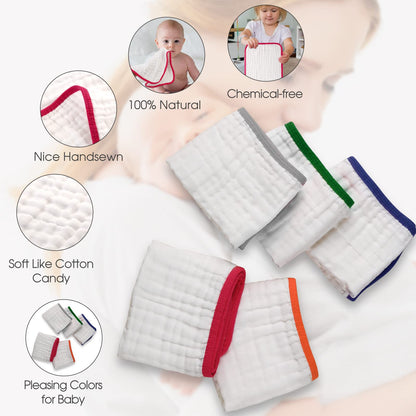 MUKIN Paños de muselina para bebés, paños de algodón ultra suaves