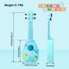 YOLOPLUS+ Juguete de guitarra ukelele de 17 pulgadas para niños, 4 cuerdas