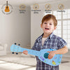 YOLOPLUS+ Juguete de guitarra ukelele de 17 pulgadas para niños, 4 cuerdas