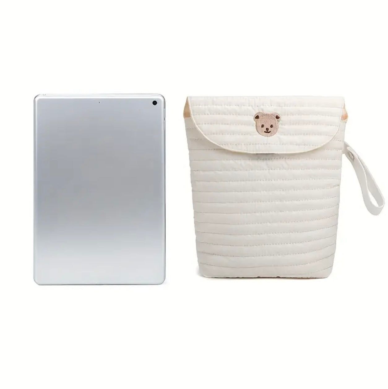 Bolsa de pañales de lona Oxford de gran capacidad, portátil para viajes