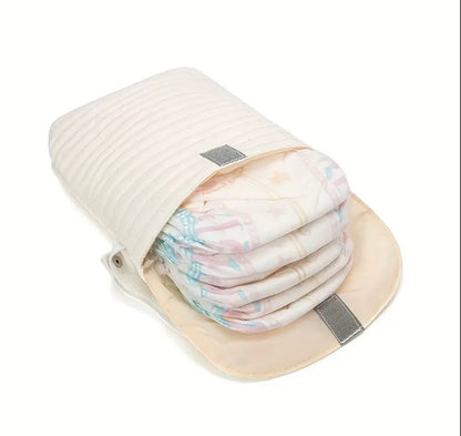 Bolsa de pañales de lona Oxford de gran capacidad, portátil para viajes