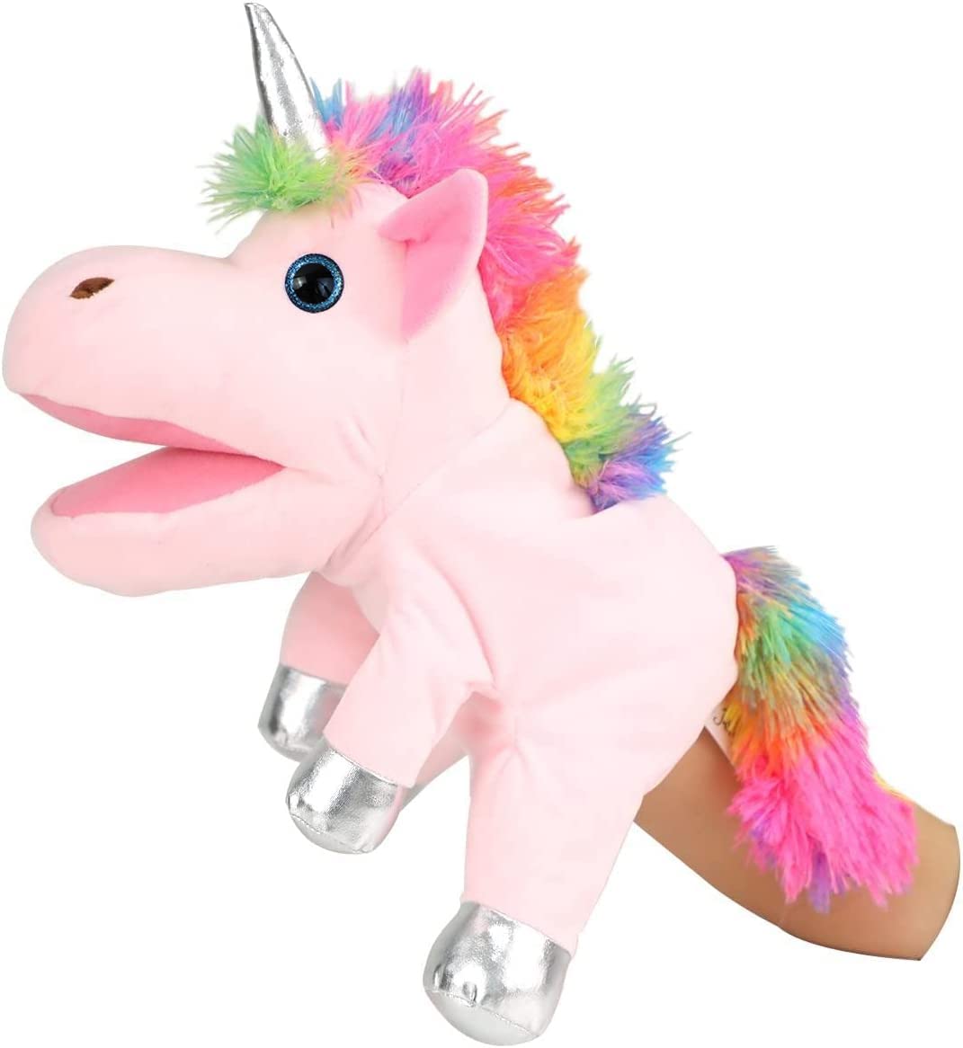 Unicorn Toys Marioneta de mano de unicornio