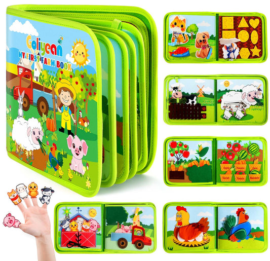 Libro de actividades GOLIYEAN para niños pequeños de 1 a 3 años