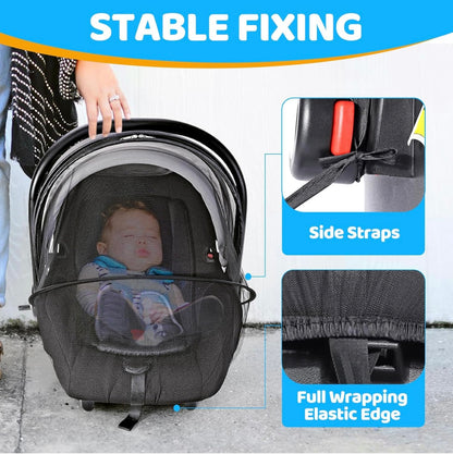 Orzbow Mosquitera para asientos de automóvil de bebé, universal y transpirable