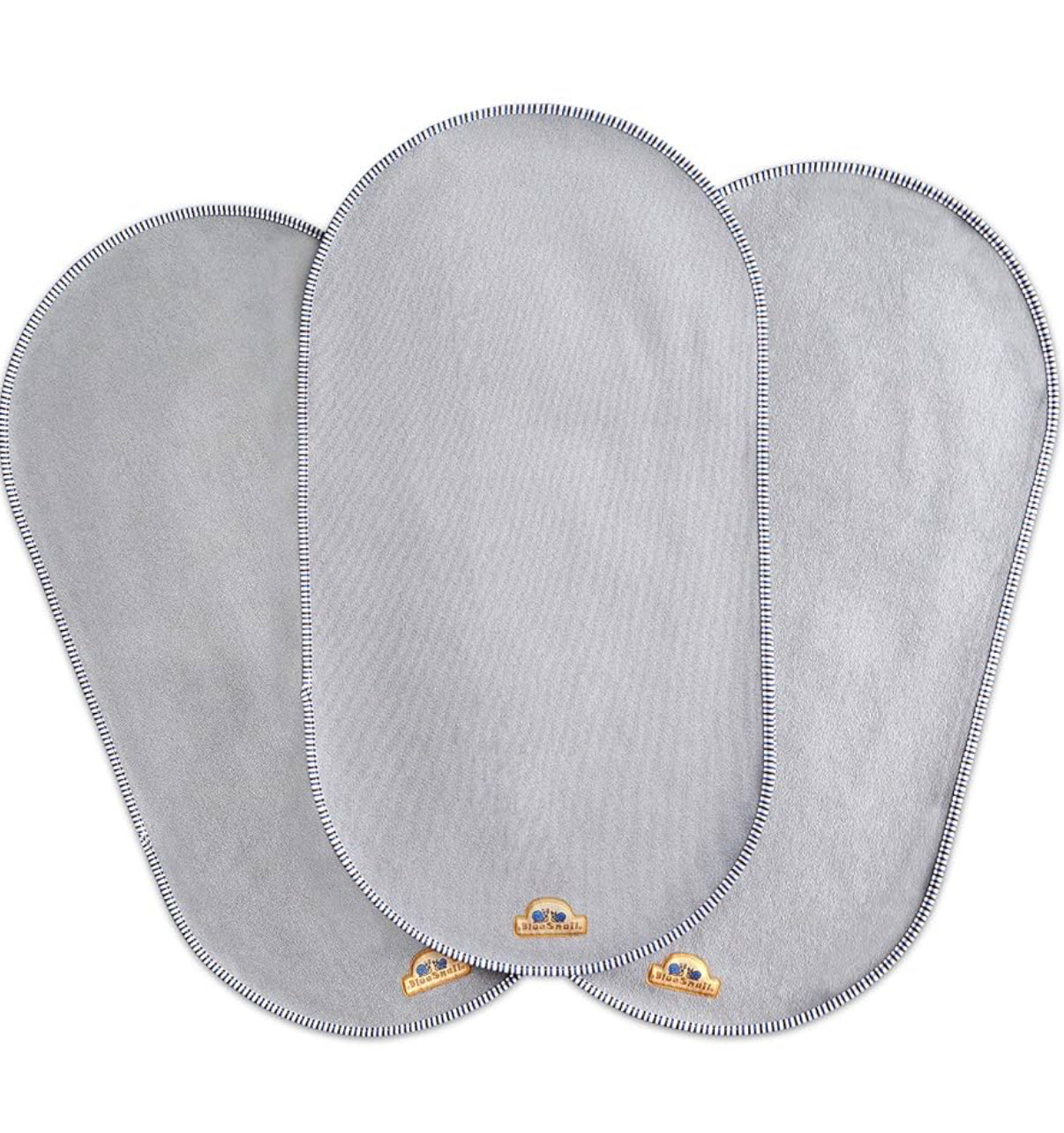 BlueSnail Forro impermeable para cambiador, 3 unidades (14 x 26.5 pulgadas, gris)
