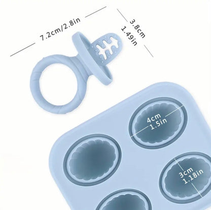 Juego de moldes de silicona para bebés, teething, beige