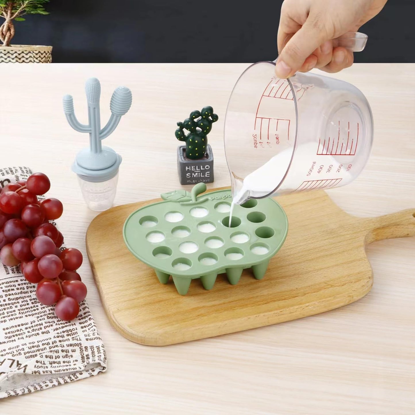 Bandeja de silicona para congelador de alimentos para bebés