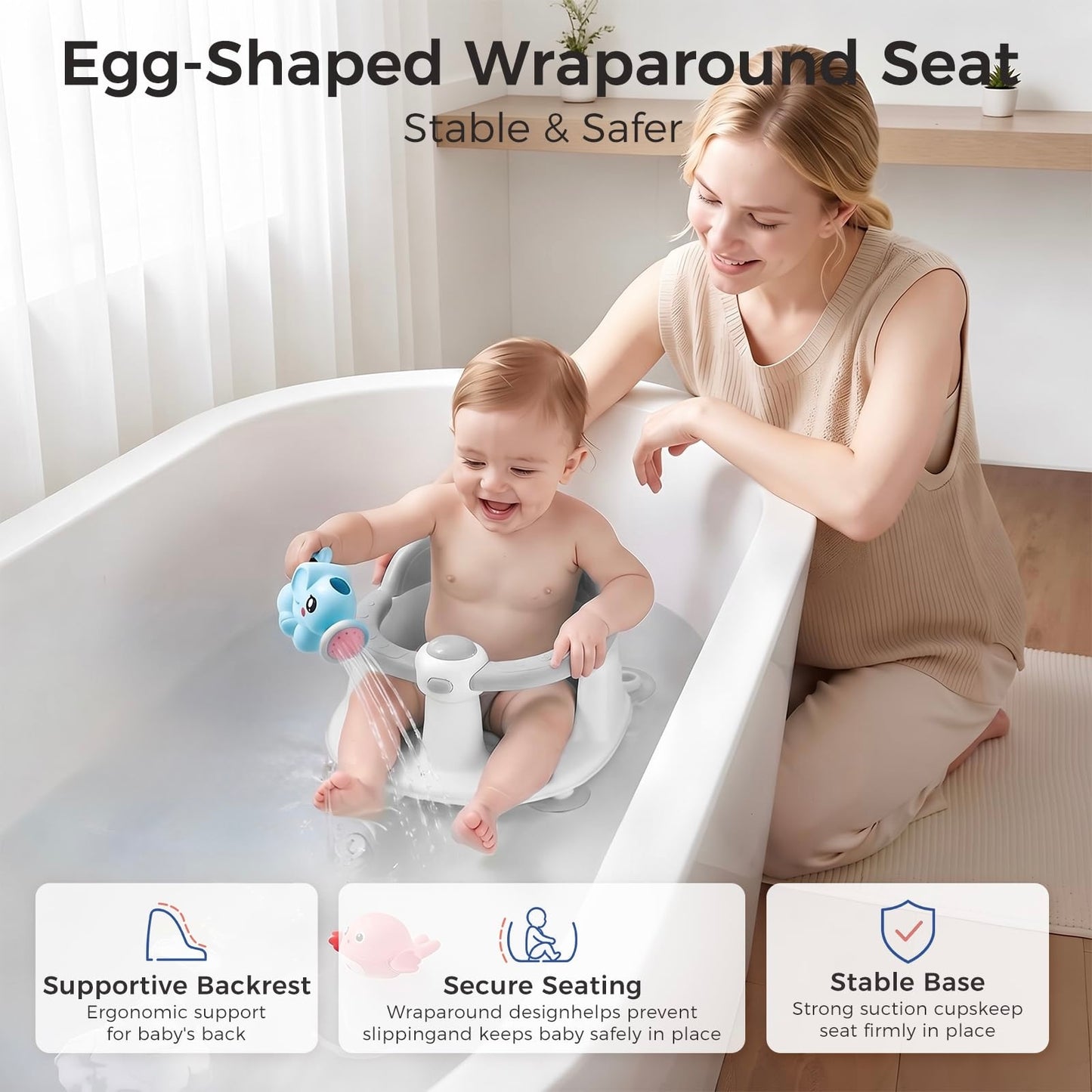 Asiento de baño para bebés