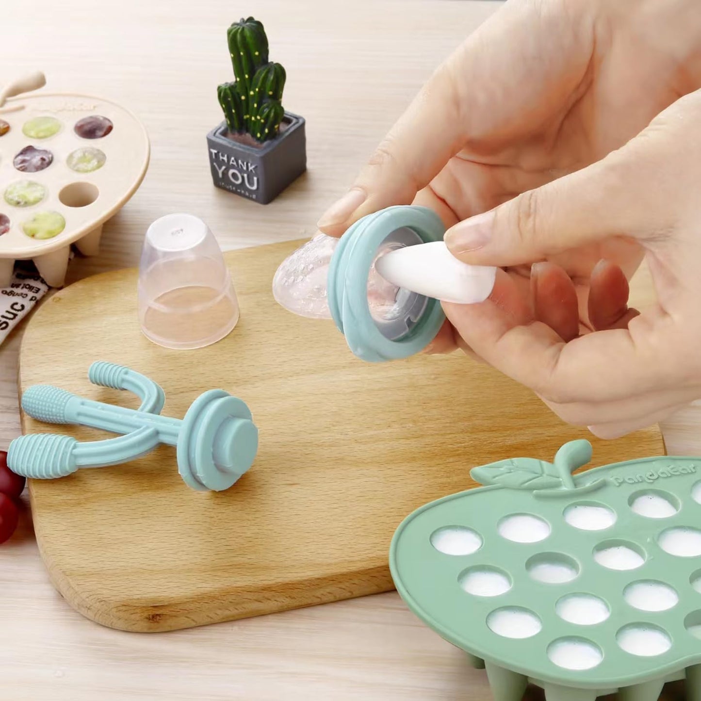 Bandeja de silicona para congelador de alimentos para bebés