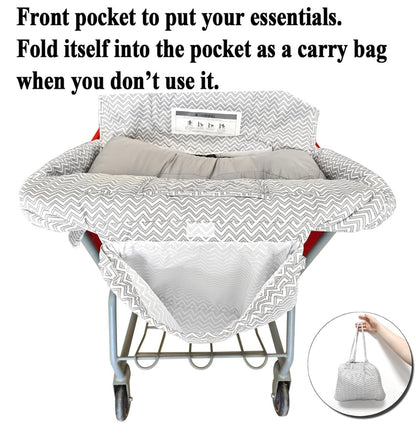 Almohada suave 2 en 1 para carrito de compras