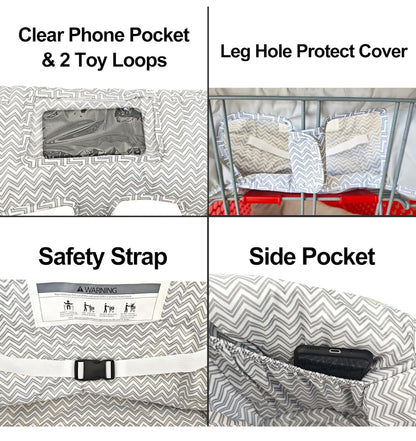 Almohada suave 2 en 1 para carrito de compras