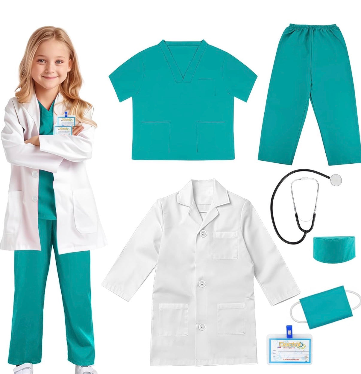 Disfraz de Doctor para Niños 7-8 años