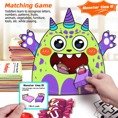 Lindo animal alfabeto monstruo juguete de aprendizaje colorido juego a juego Montessori