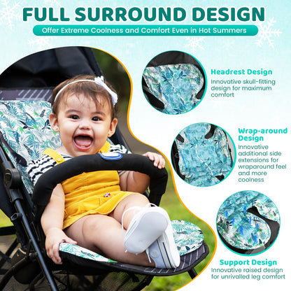 Orzbow Almohadilla enfriadora para asiento de automóvil para niños pequeños