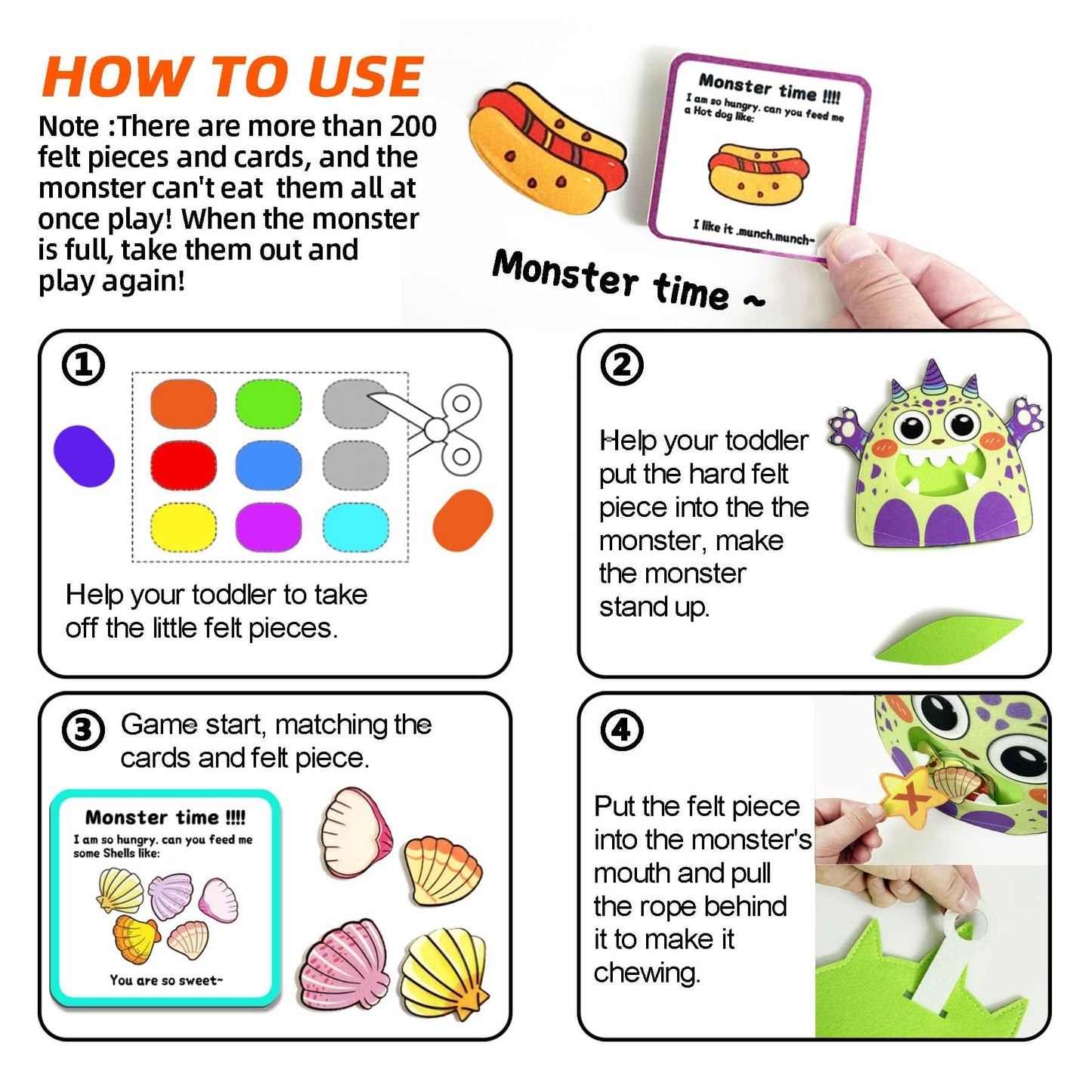 Lindo animal alfabeto monstruo juguete de aprendizaje colorido juego a juego Montessori