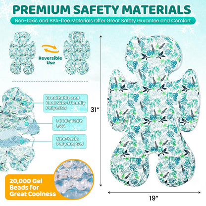 Orzbow Almohadilla enfriadora para asiento de automóvil para niños pequeños