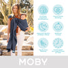 Portabebés Moby Ring | Envoltura de soporte versátil y manos libres