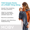 Portabebés Moby Ring | Envoltura de soporte versátil y manos libres