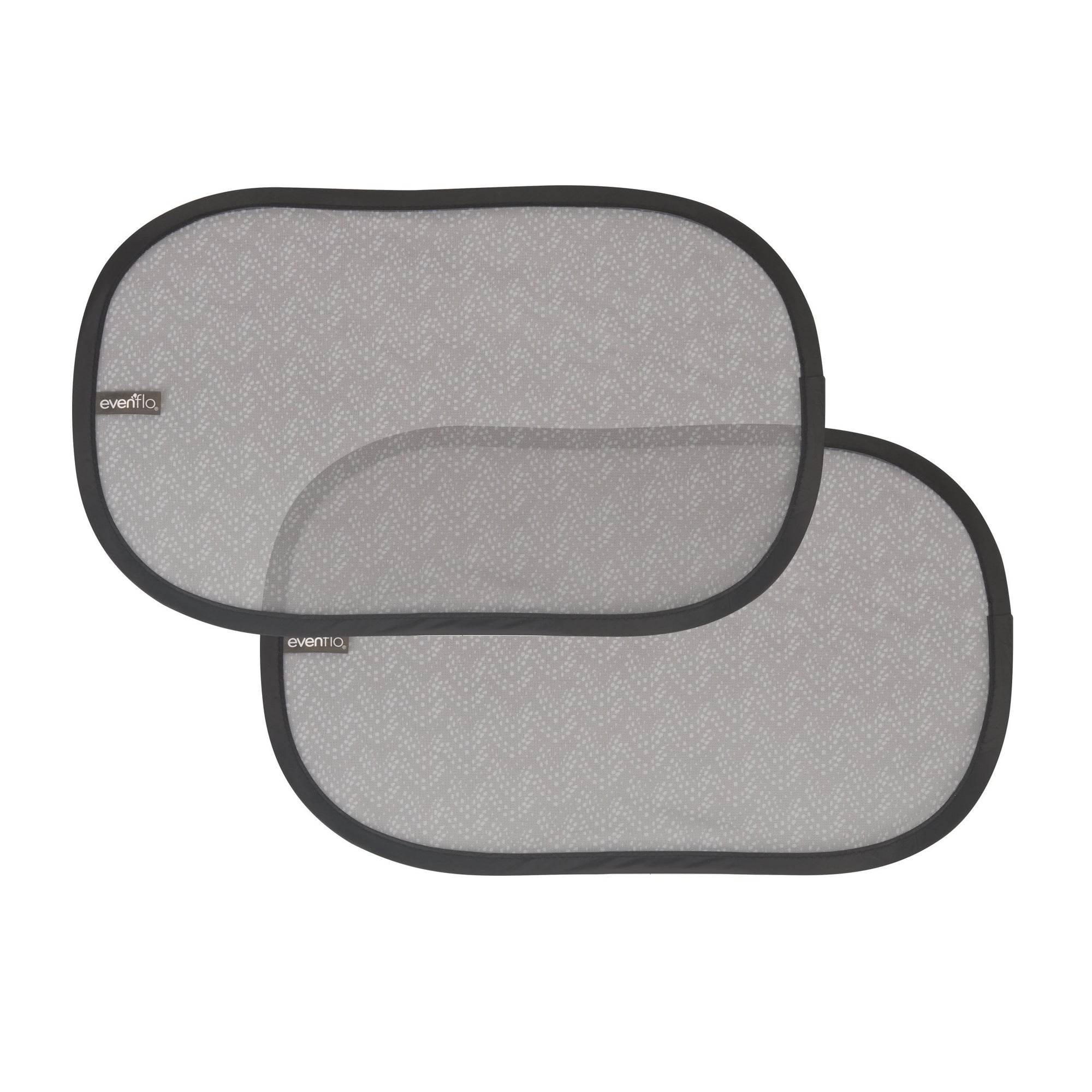 Parasoles adhesivos para ventanas de coche Evenflo de 2 piezas, color gris Chevron