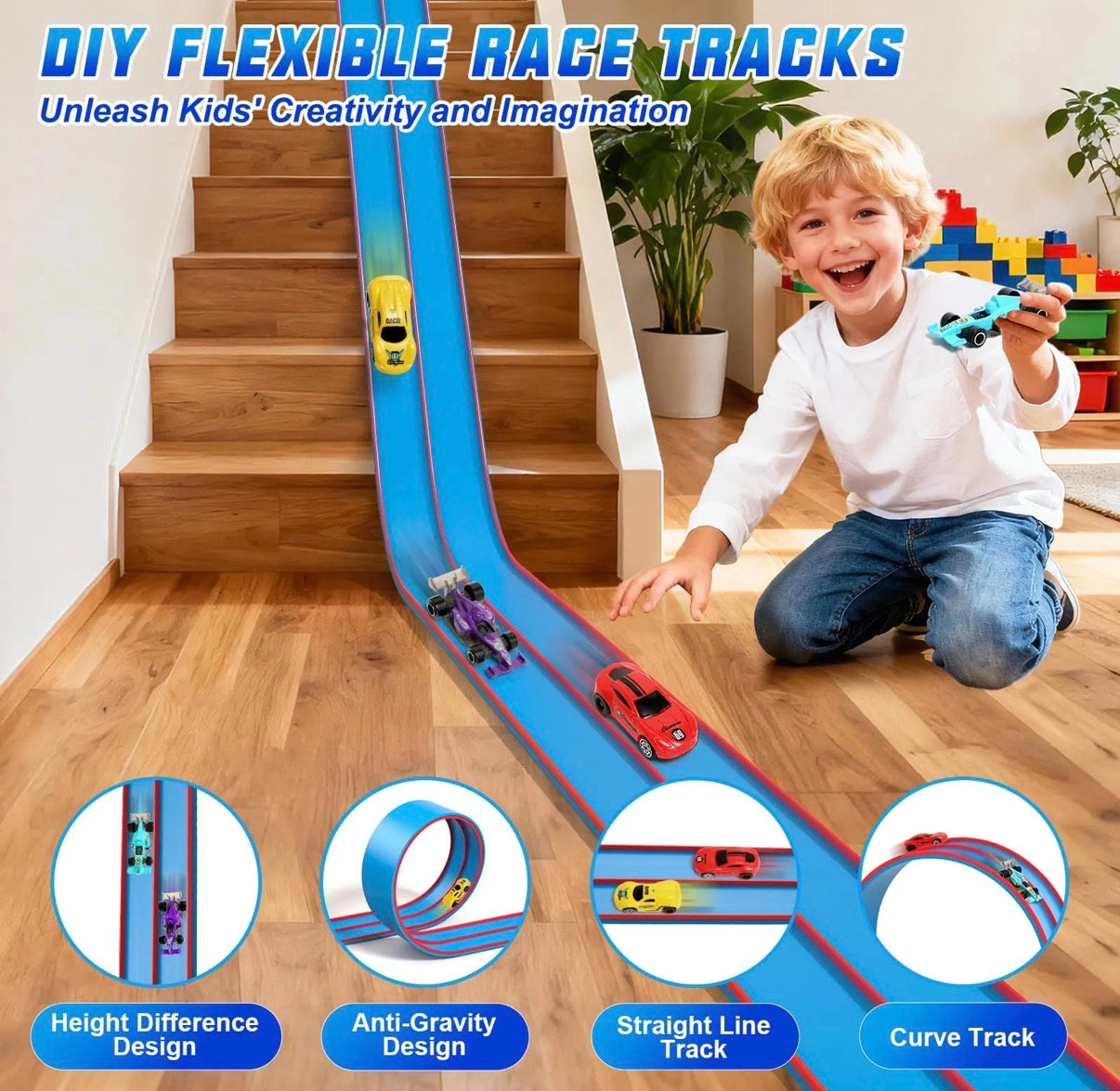Pista flexible 15 pies