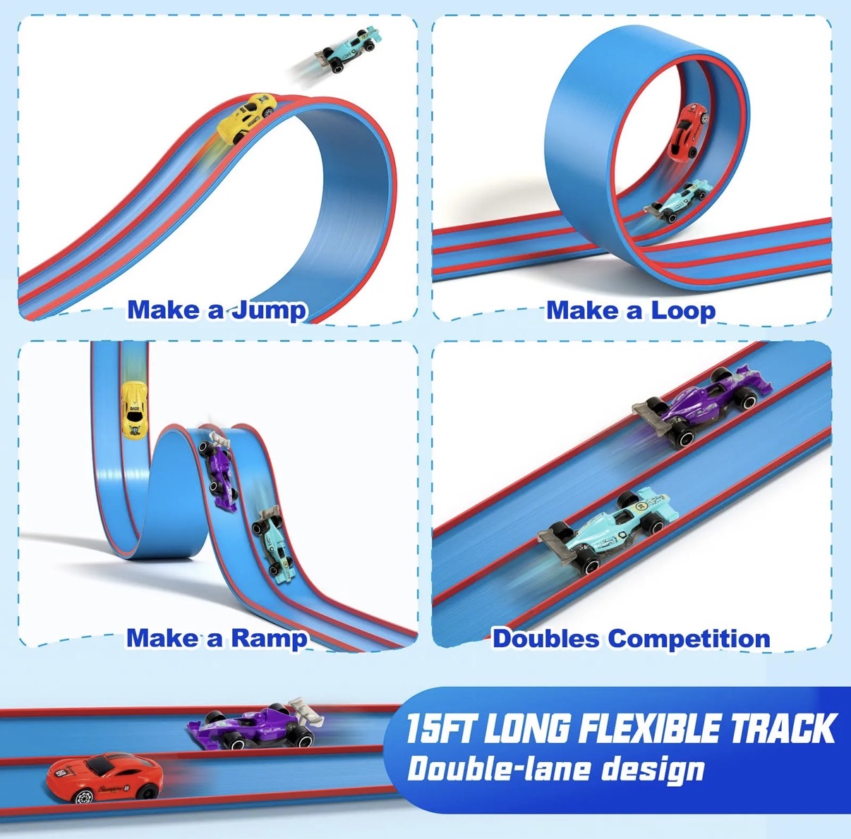Pista flexible 15 pies
